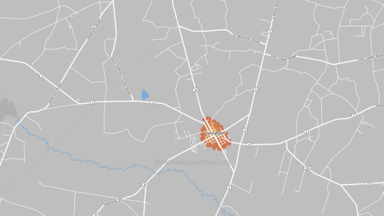Bike Grade map of 29146, SC