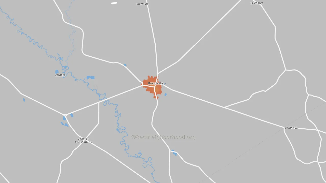 Bike Grade map of 29432, SC