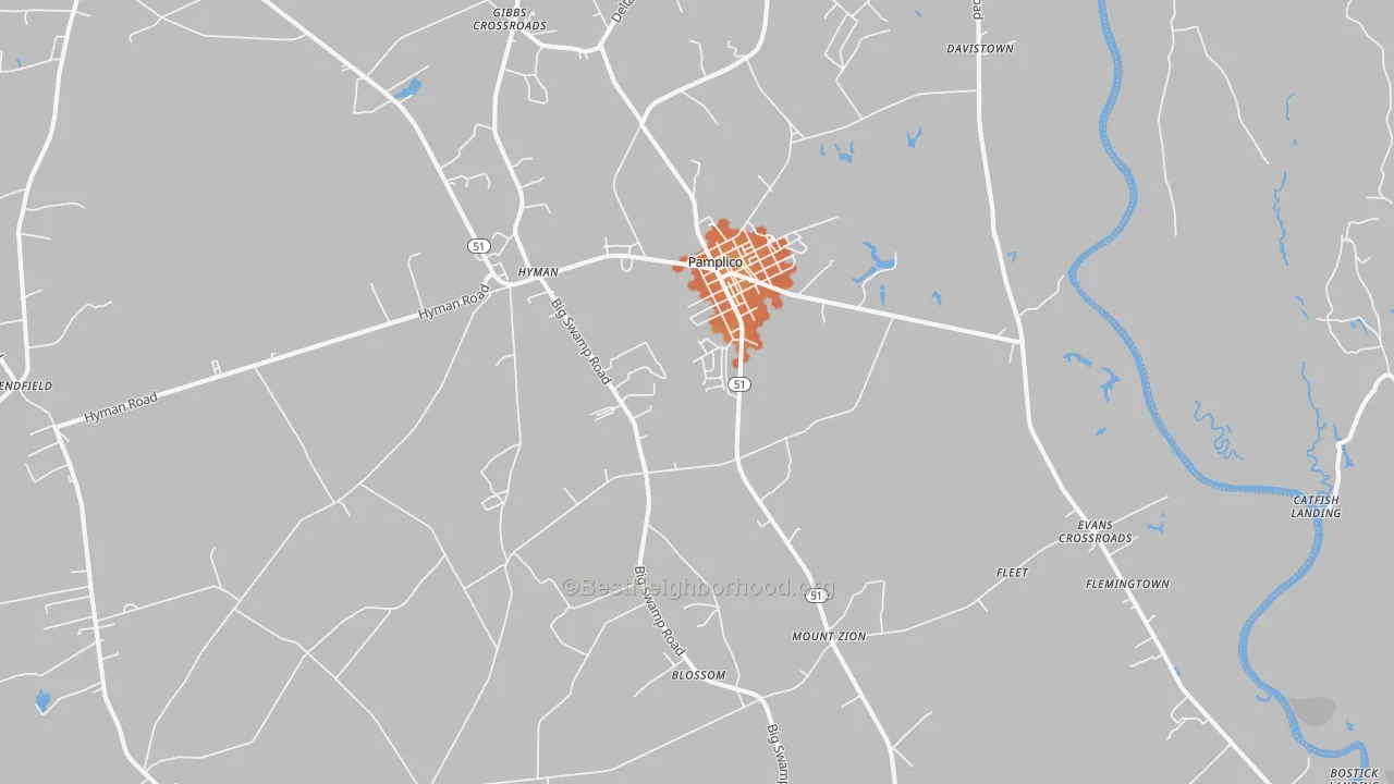 Bike Grade map of 29583, SC