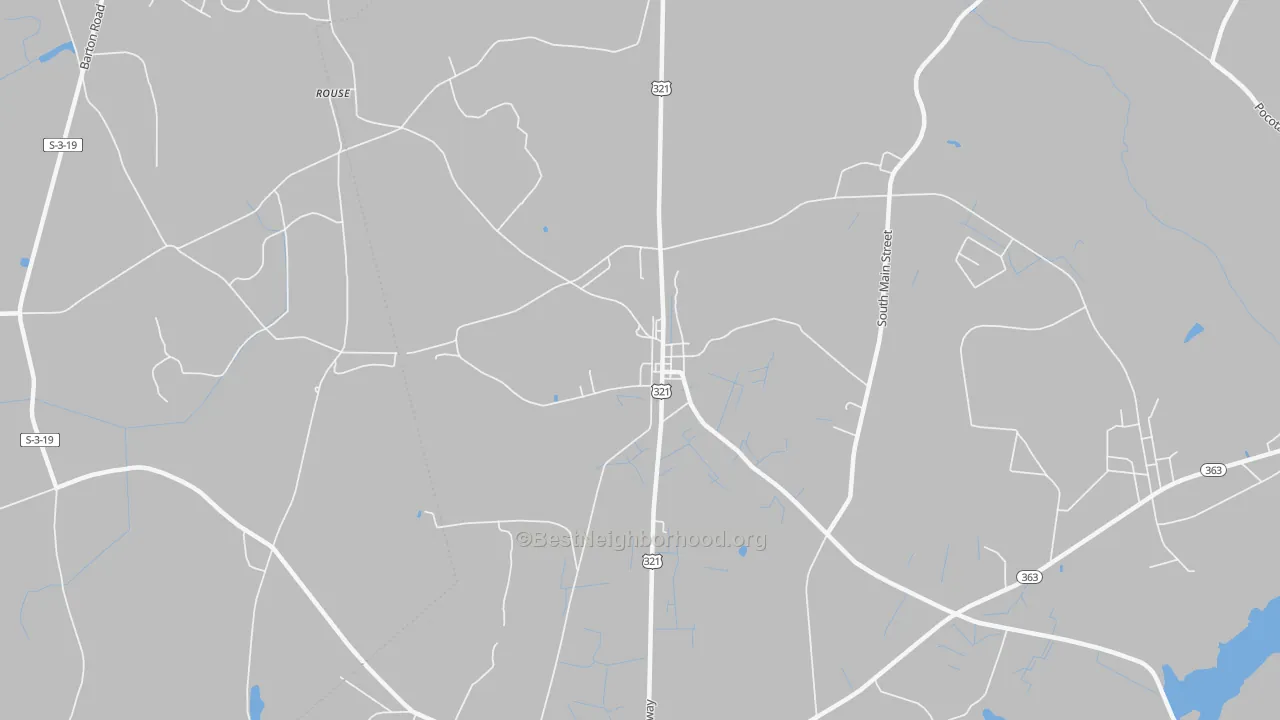 Bike Grade map of 29923, SC
