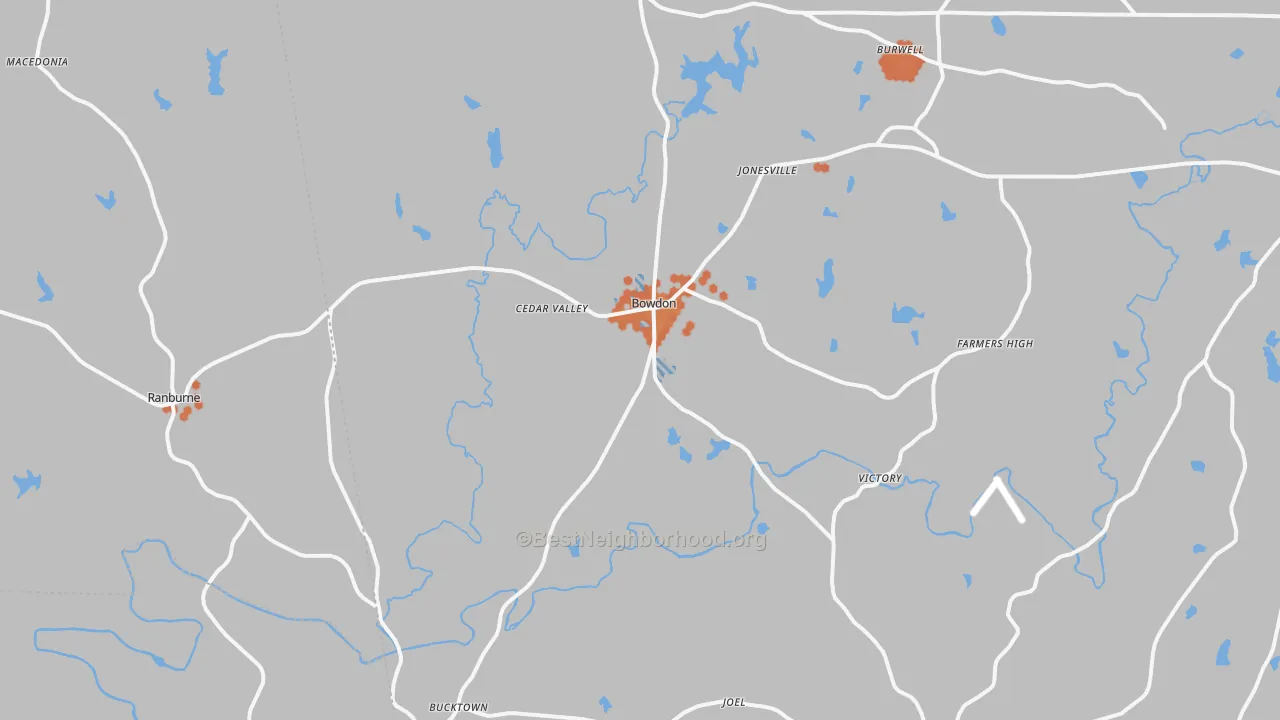 Bike Grade map of 30108, GA