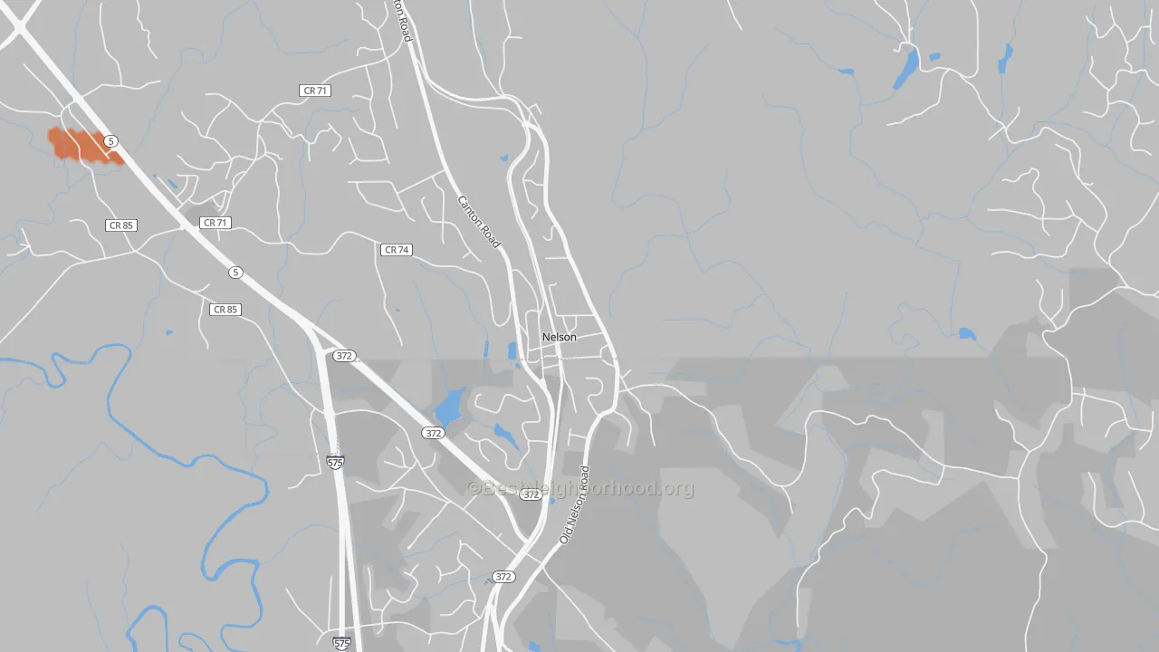 Bike Grade map of 30151, GA