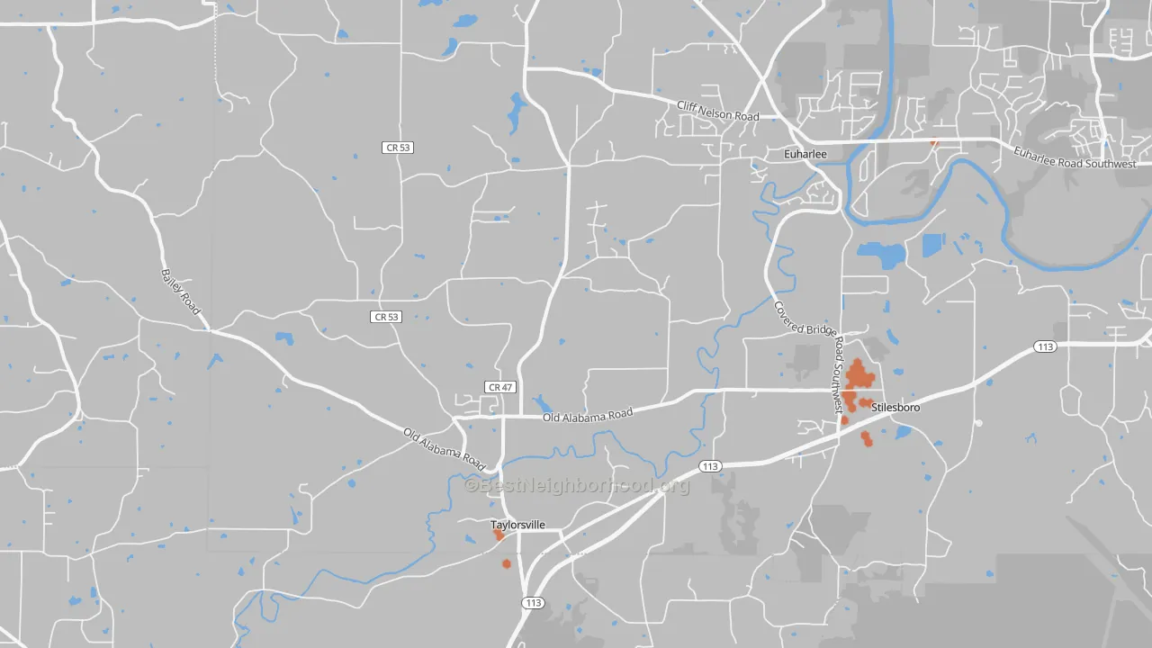 Bike Grade map of 30178, GA