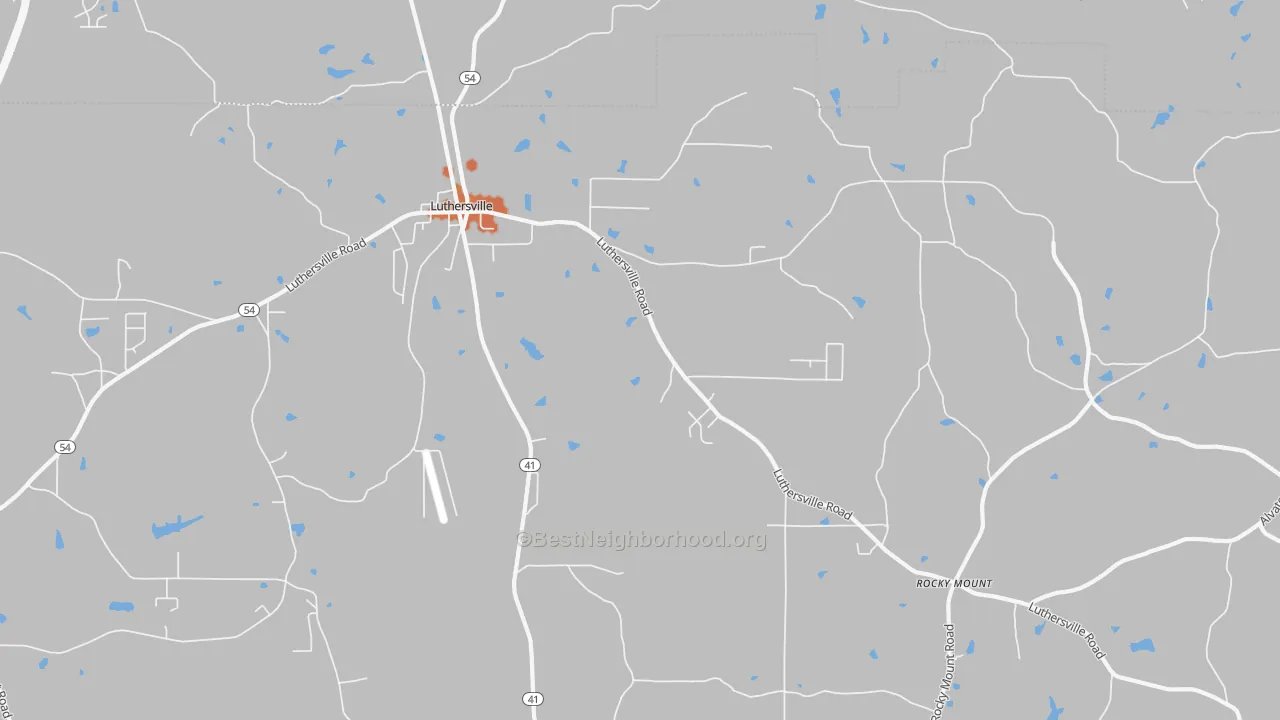 Bike Grade map of 30251, GA