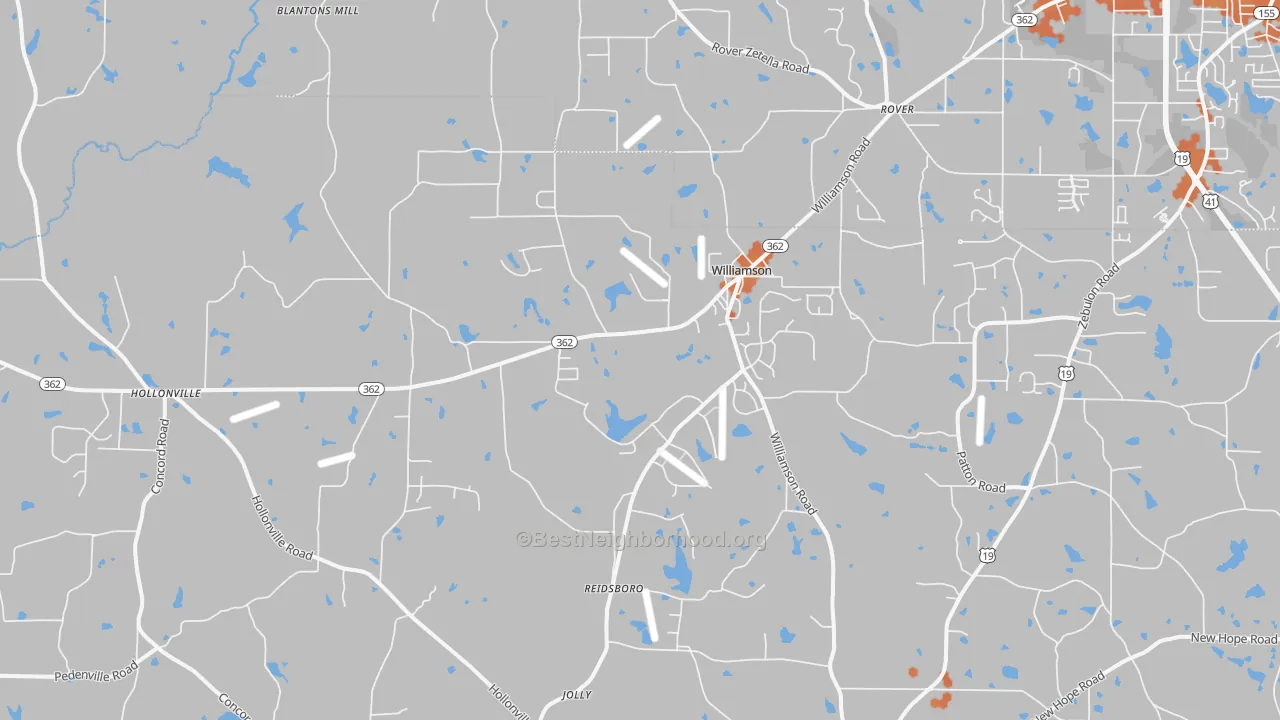 Bike Grade map of 30292, GA