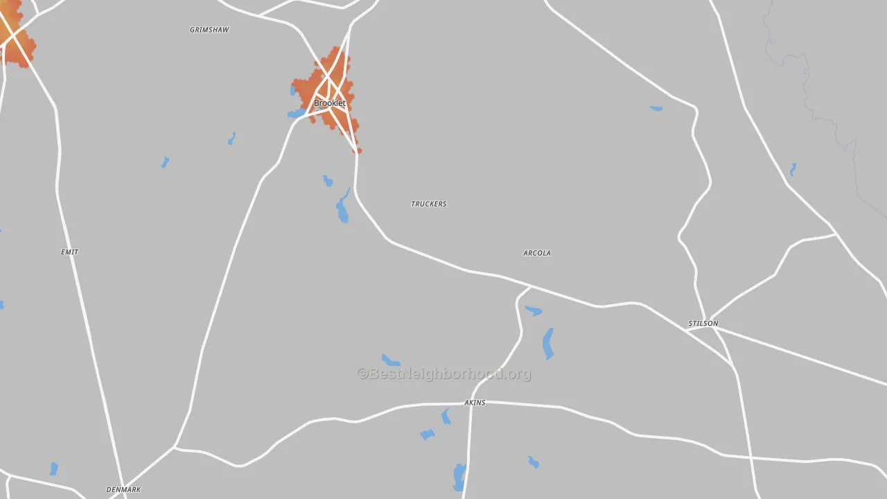 Bike Grade map of 30415, GA