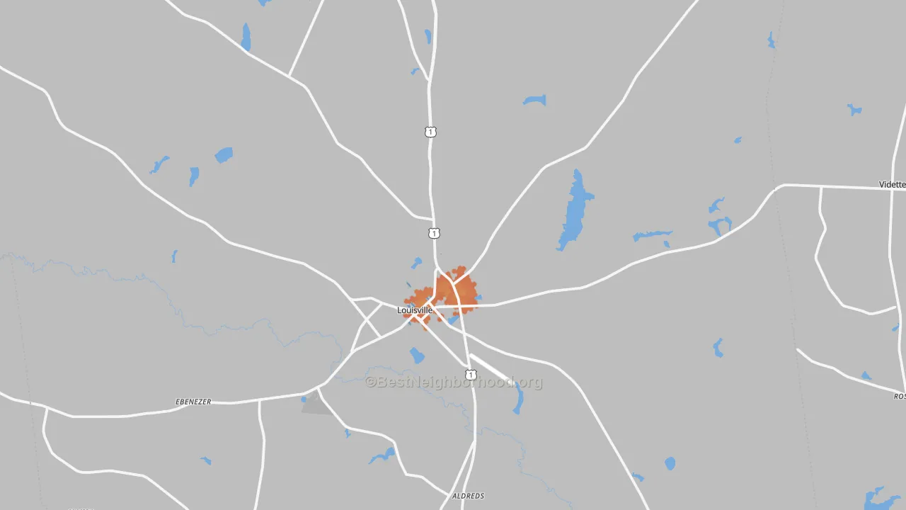 Bike Grade map of 30434, GA