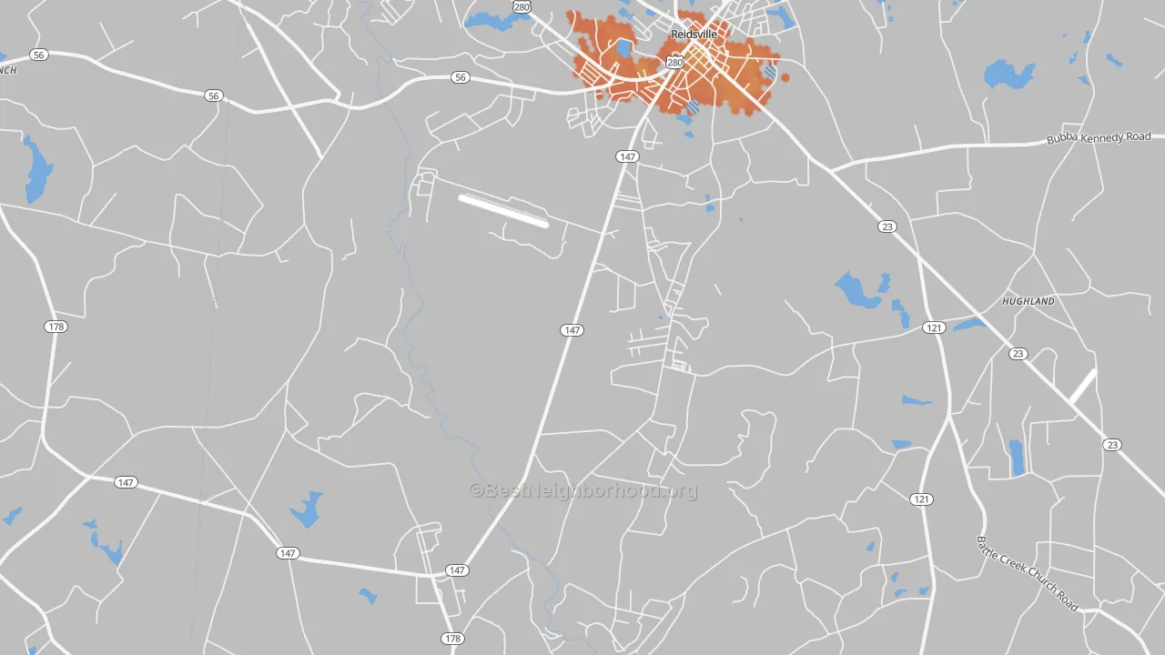Bike Grade map of 30453, GA