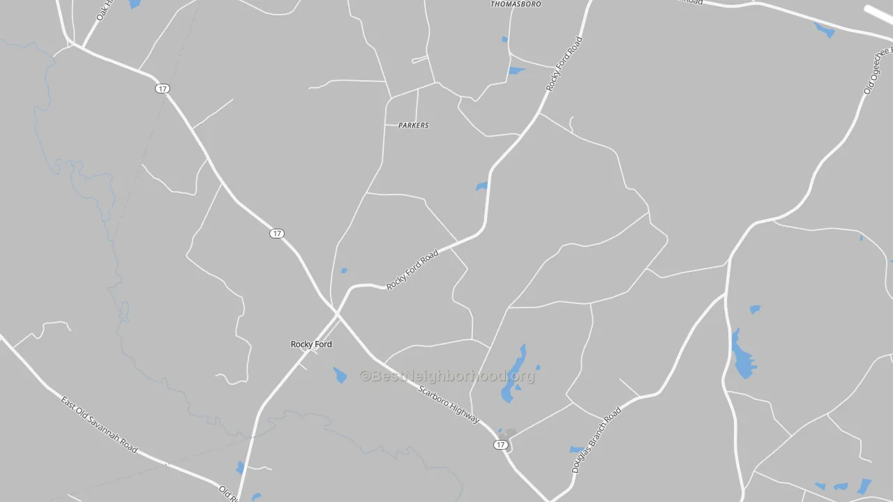 Bike Grade map of 30455, GA