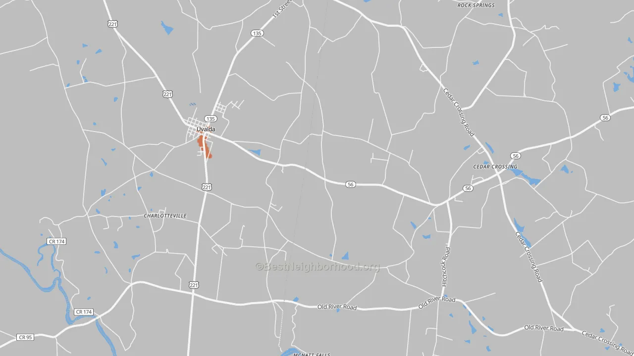 Bike Grade map of 30473, GA