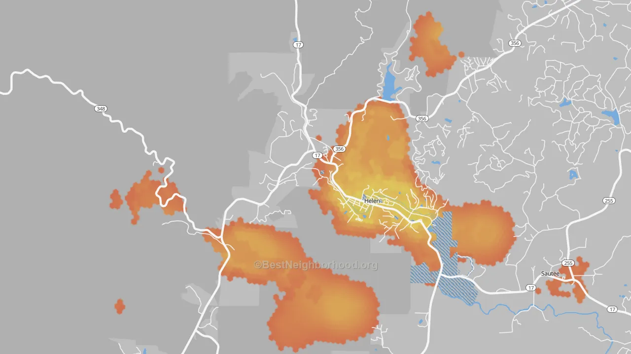Bike Grade map of 30545, GA
