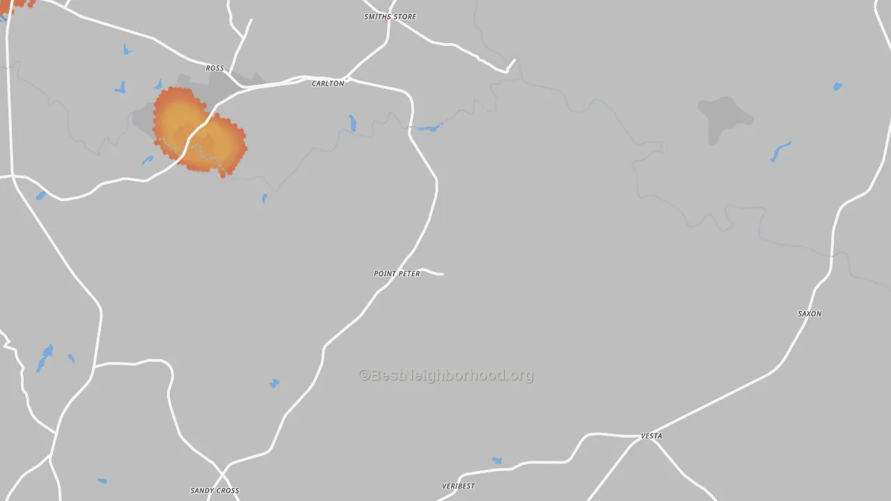 Bike Grade map of 30627, GA