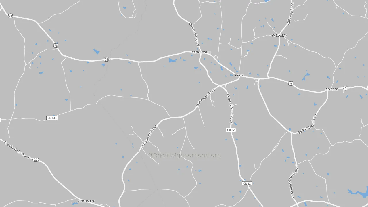 Bike Grade map of 30660, GA