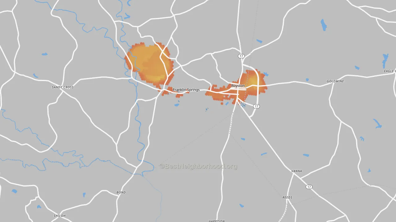 Bike Grade map of 30662, GA