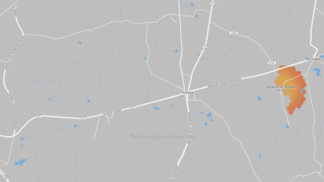 Bike Grade map of 30664, GA