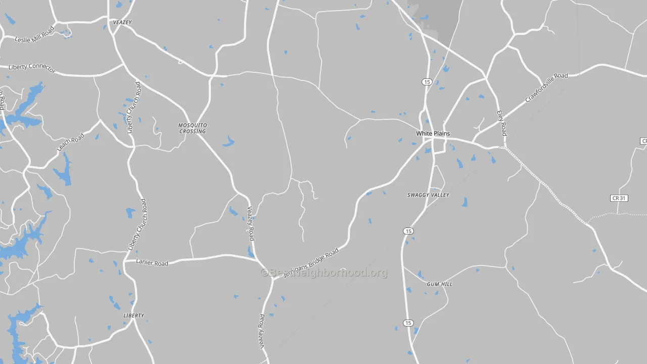 Bike Grade map of 30678, GA