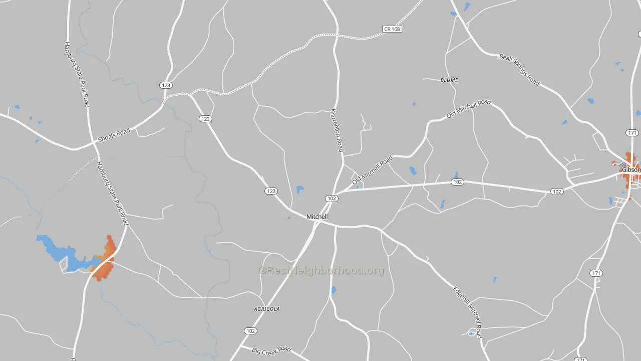 Bike Grade map of 30820, GA