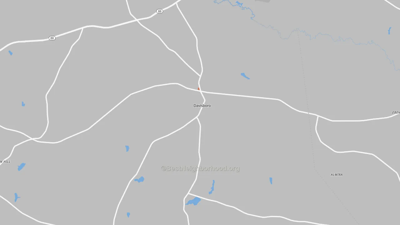Bike Grade map of 31018, GA