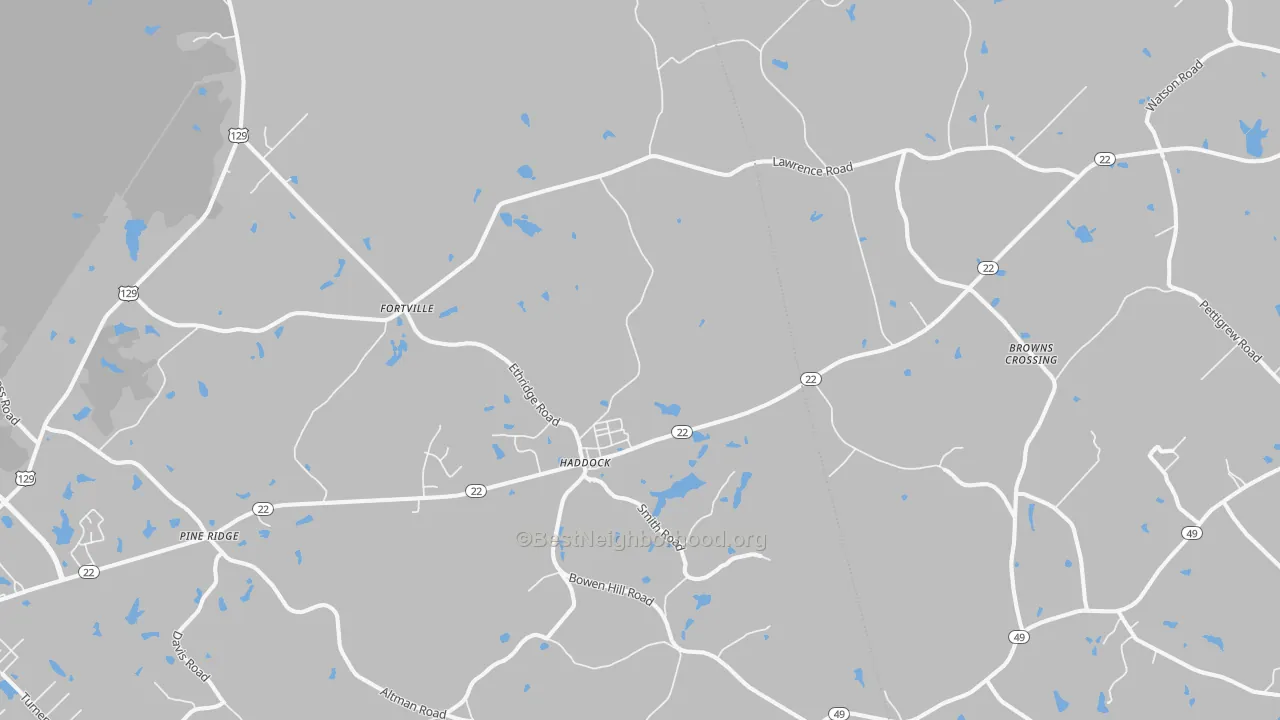 Bike Grade map of 31033, GA