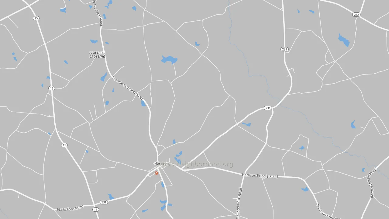Bike Grade map of 31035, GA