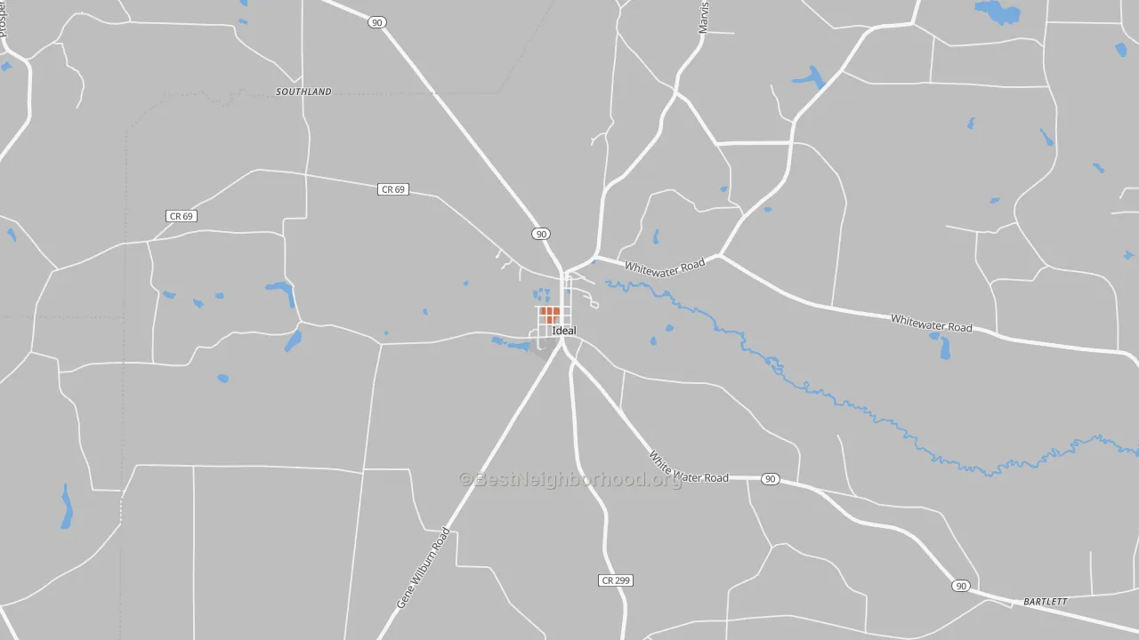 Bike Grade map of 31041, GA