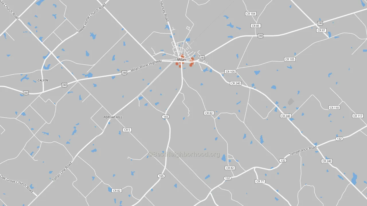 Bike Grade map of 31060, GA