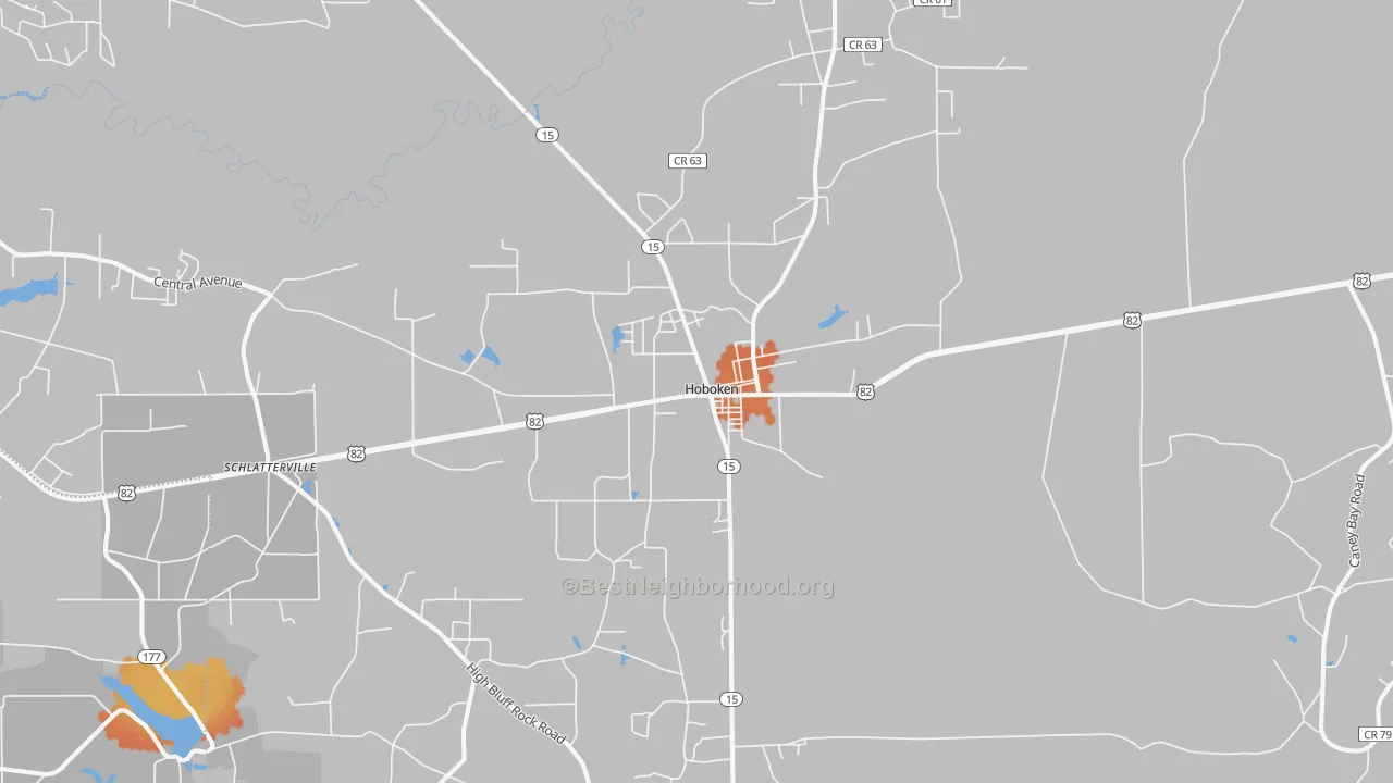 Bike Grade map of 31542, GA
