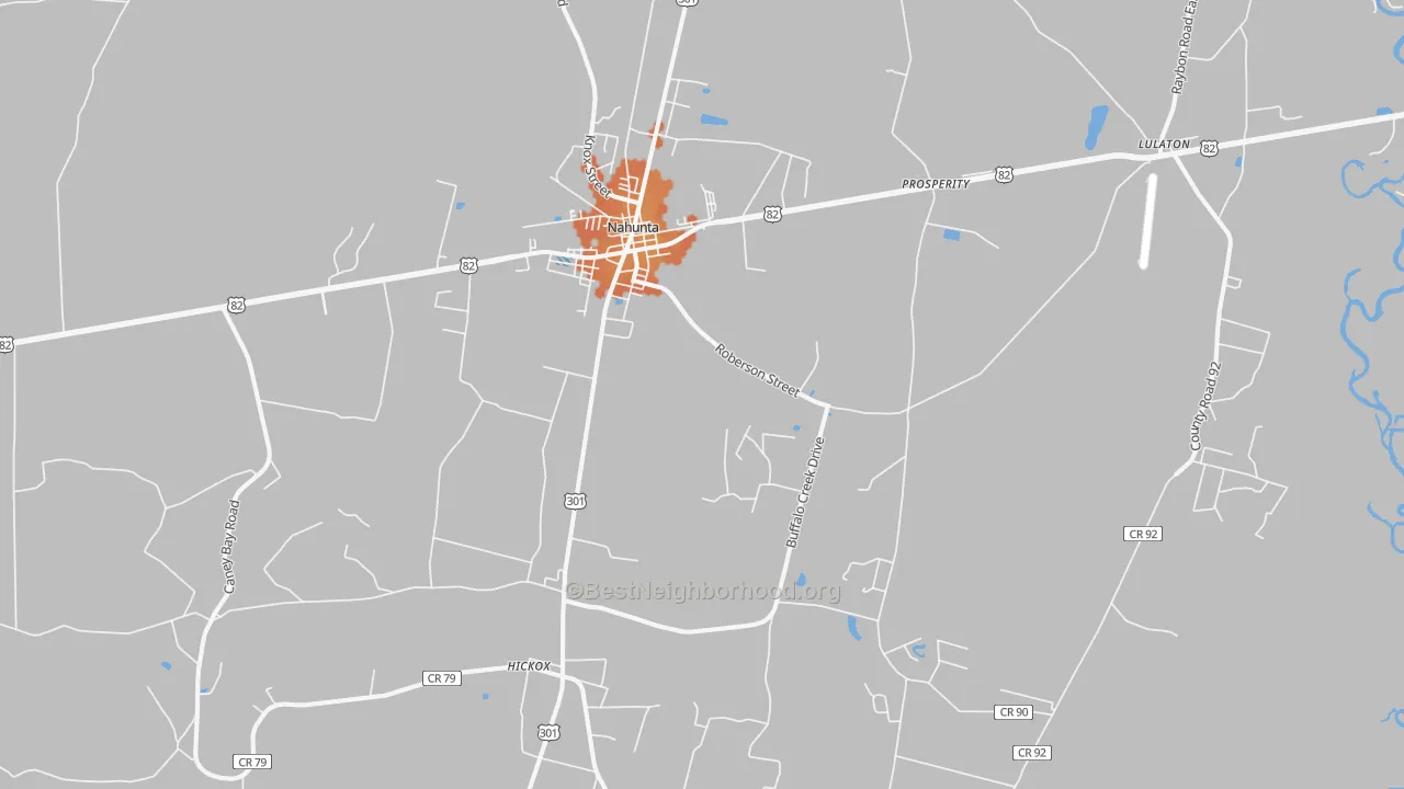 Bike Grade map of 31553, GA