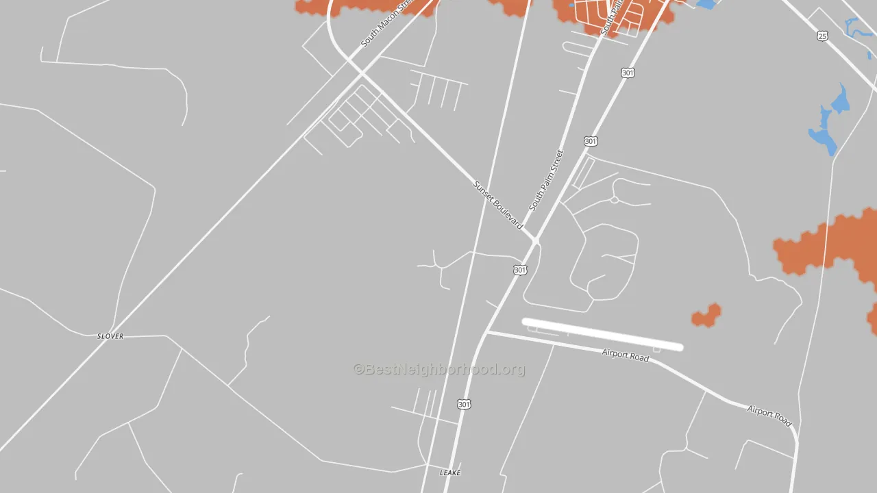 Bike Grade map of 31599, GA