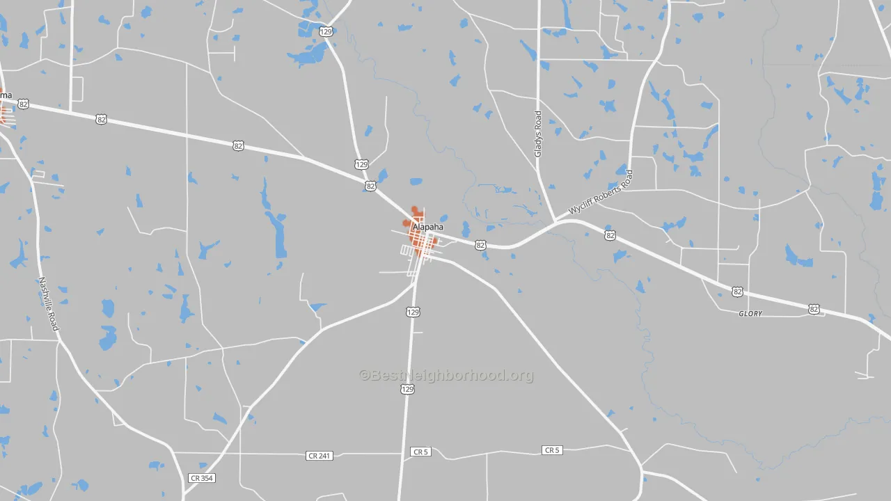 Bike Grade map of 31622, GA