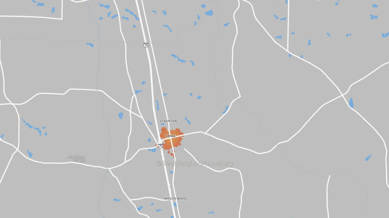 Bike Grade map of 31637, GA