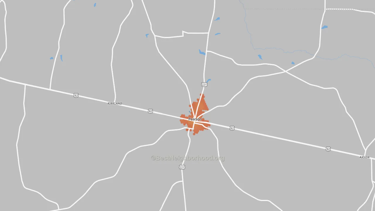 Bike Grade map of 31642, GA