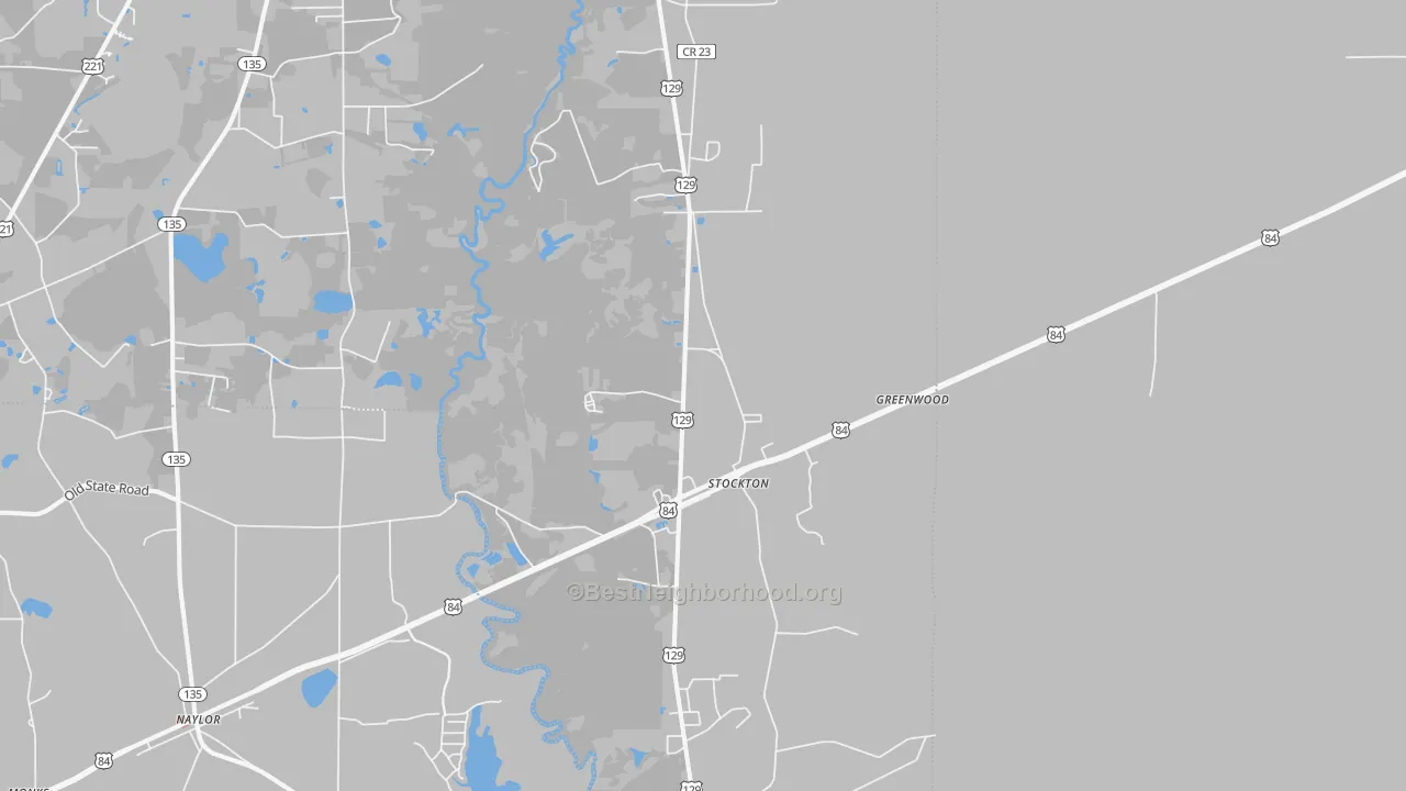 Bike Grade map of 31649, GA
