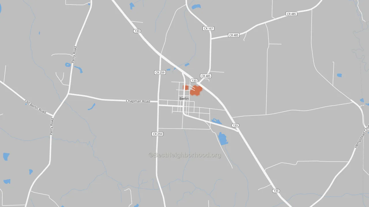 Bike Grade map of 31722, GA
