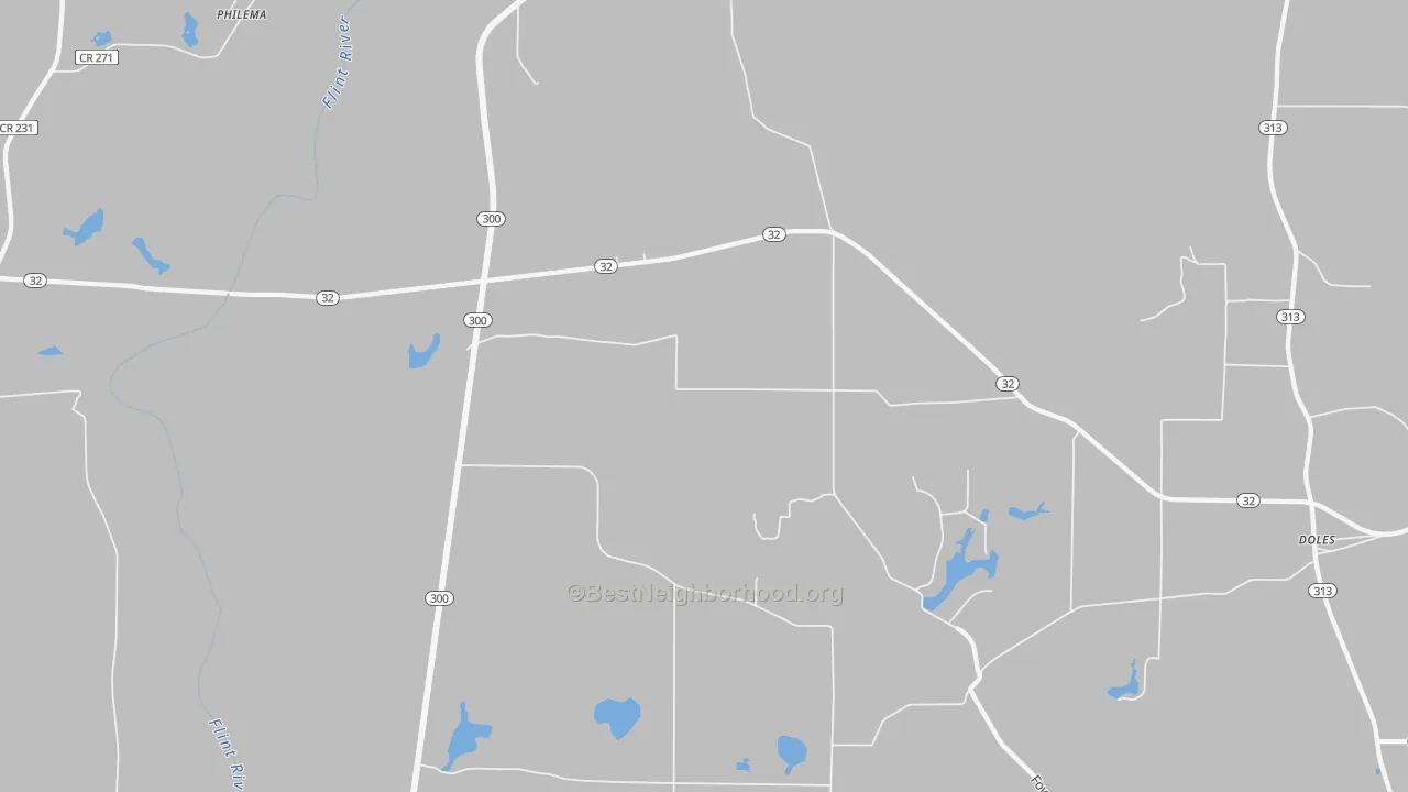 Bike Grade map of 31772, GA