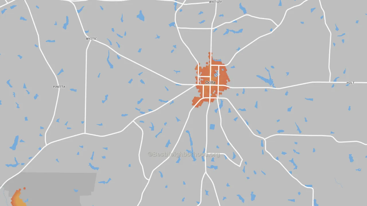 Bike Grade map of 31774, GA
