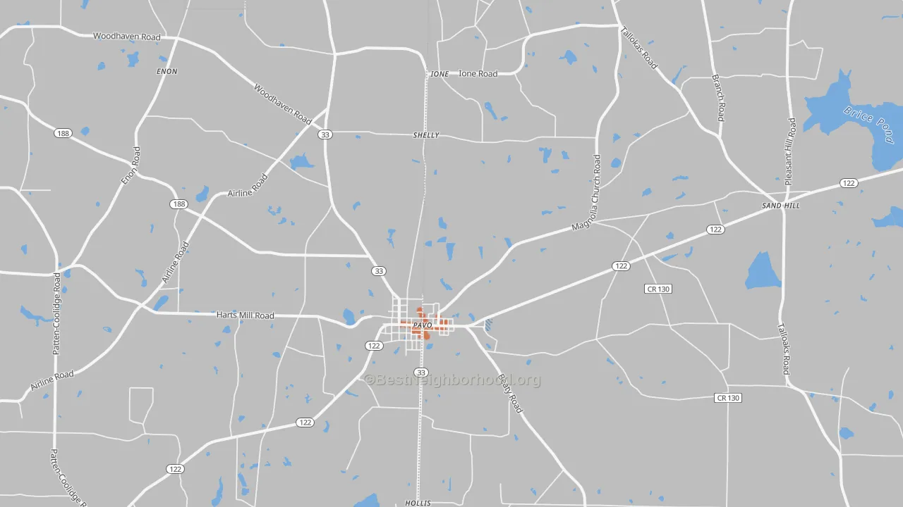 Bike Grade map of 31778, GA