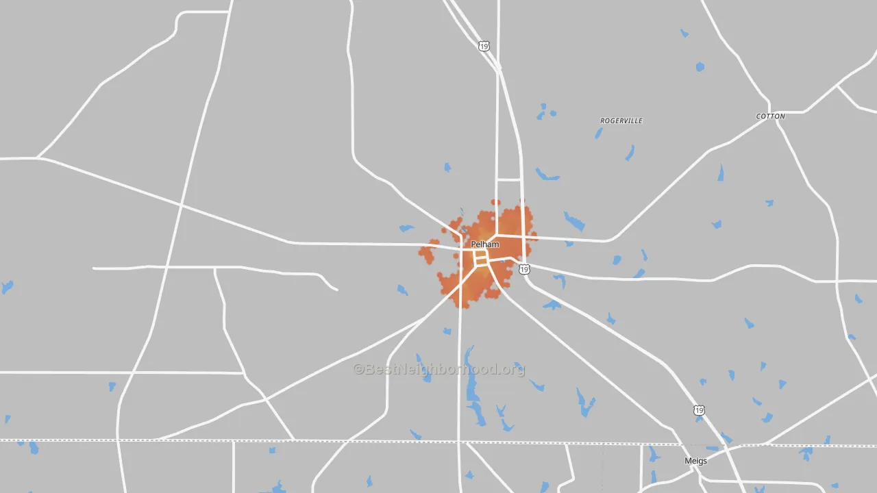 Bike Grade map of 31779, GA