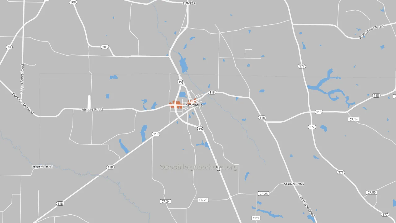 Bike Grade map of 31787, GA