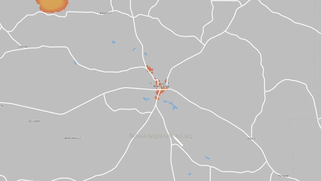 Bike Grade map of 31803, GA