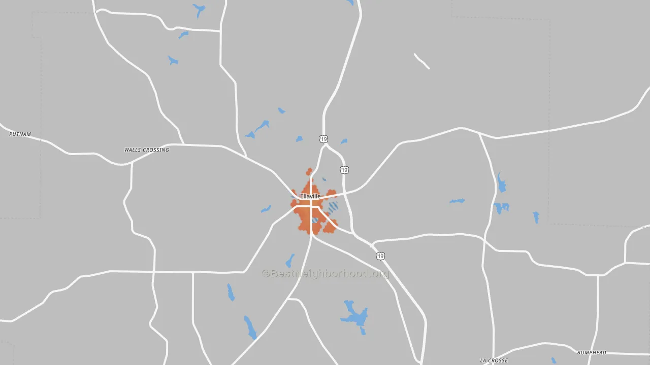 Bike Grade map of 31806, GA