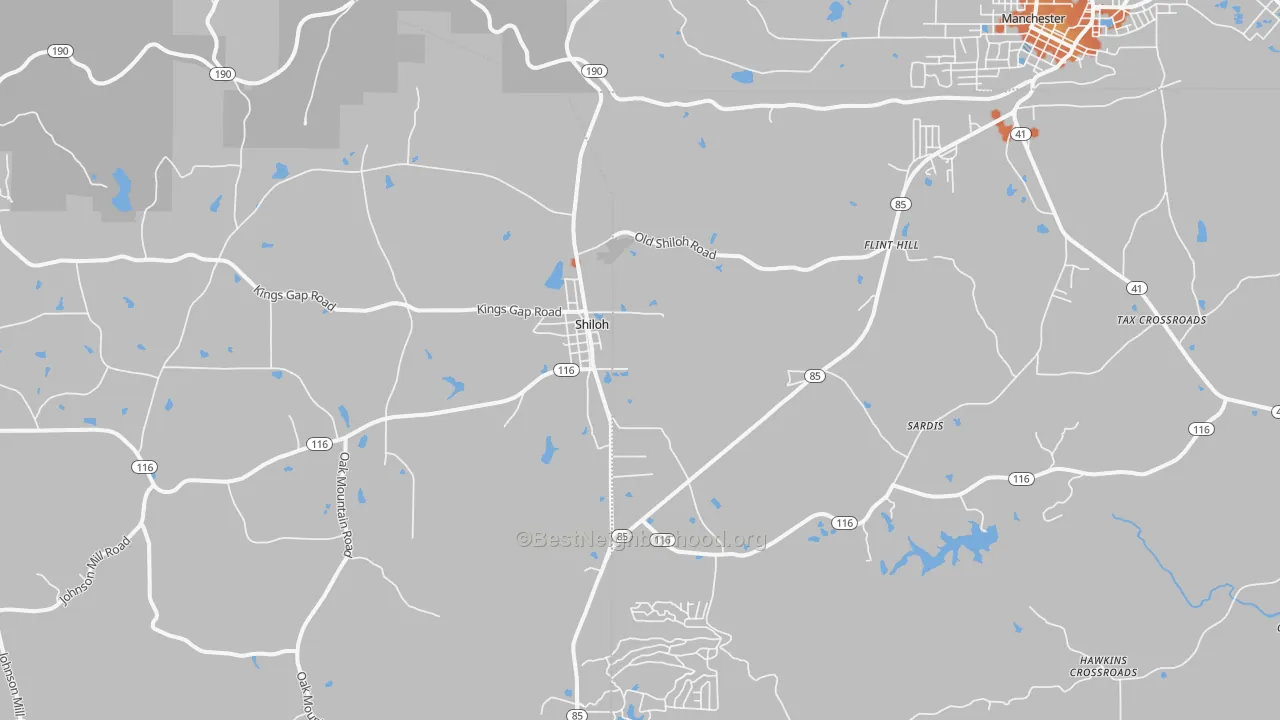 Bike Grade map of 31826, GA