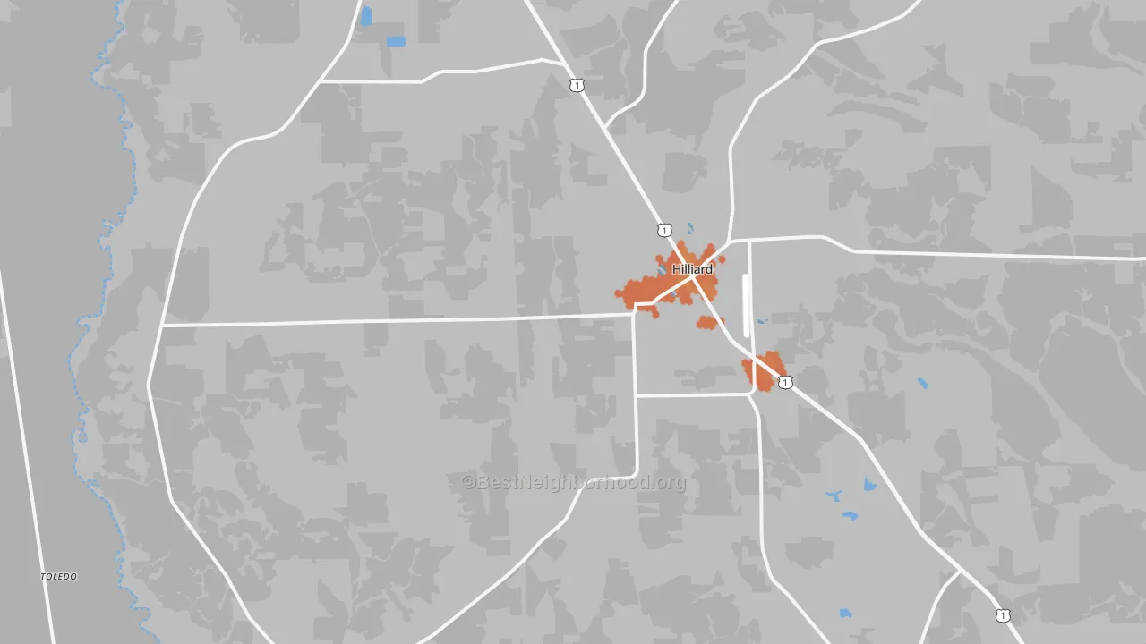 Bike Grade map of 32046, FL