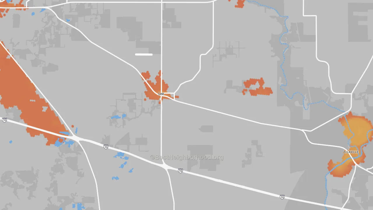 Bike Grade map of 32059, FL