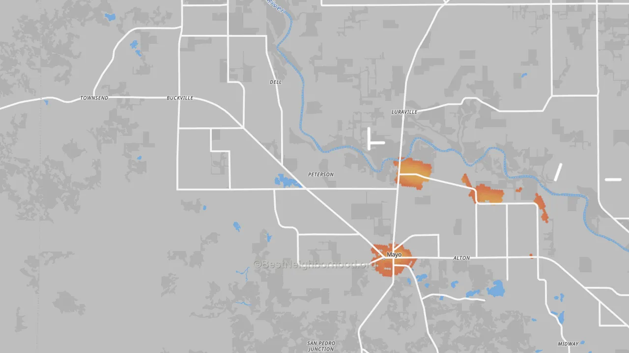 Bike Grade map of 32066, FL