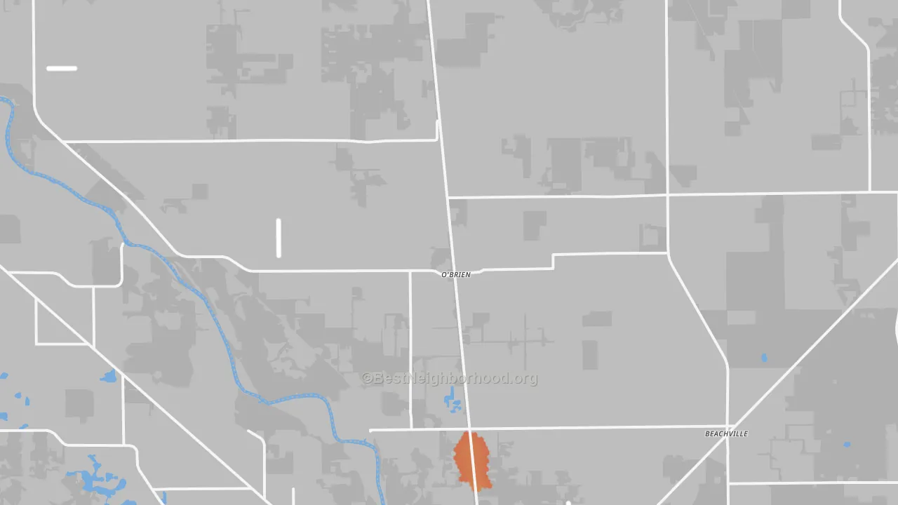 Bike Grade map of 32071, FL