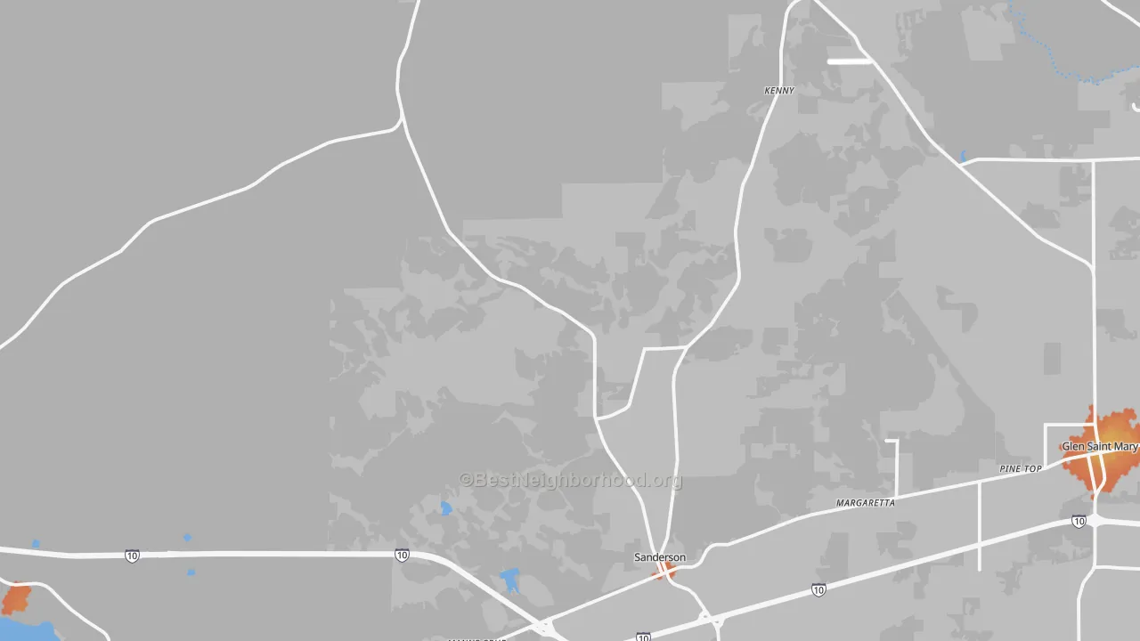 Bike Grade map of 32087, FL