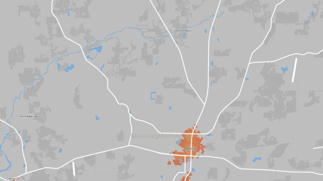 Bike Grade map of 32425, FL