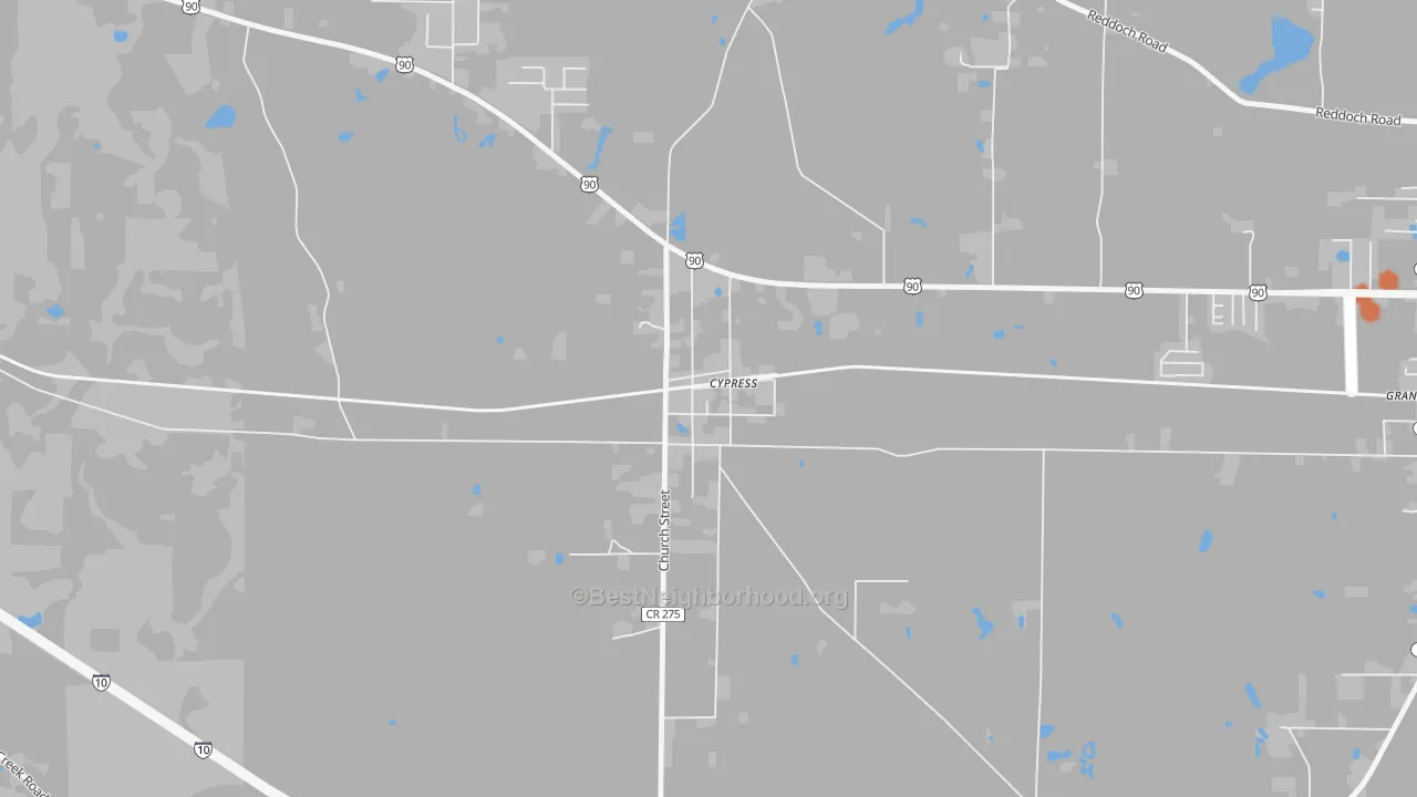 Bike Grade map of 32432, FL