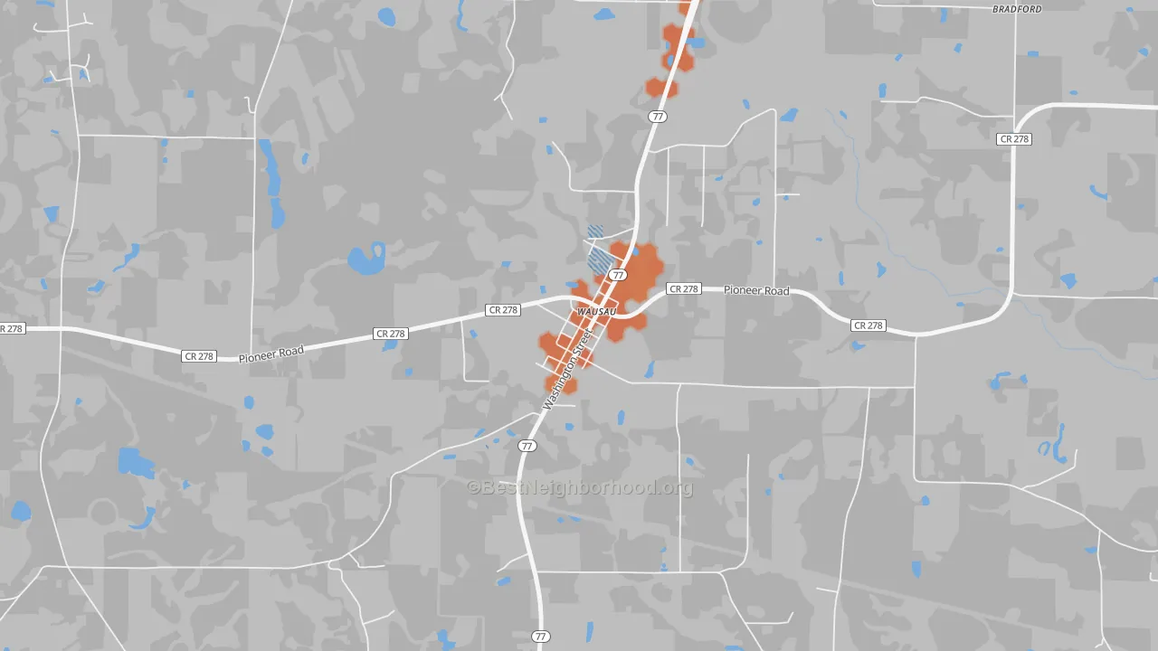 Bike Grade map of 32463, FL